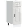 vidaXL Mueble bajo de cocina&nbsp;porto alto brillo blanco