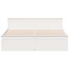 vidaXL Cama sin colch&oacute;n con cabecero madera de pino blanco 180x200 cm