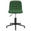vidaXL Sillas de comedor giratorias 2 unidades terciopelo verde oscuro