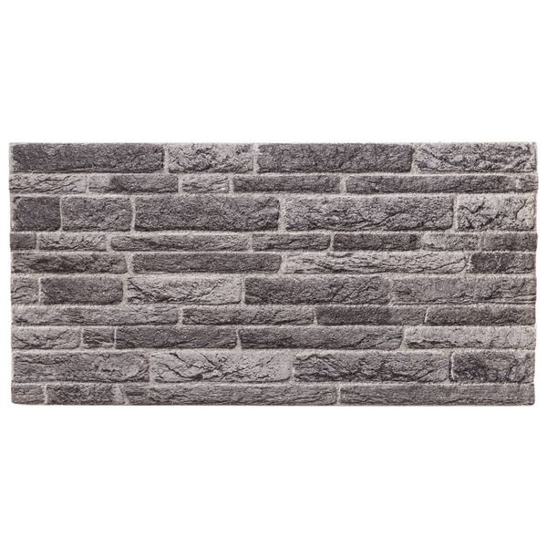 vidaXL Paneles de pared 3D 10 unidades EPS gris antracita 100x50 cm