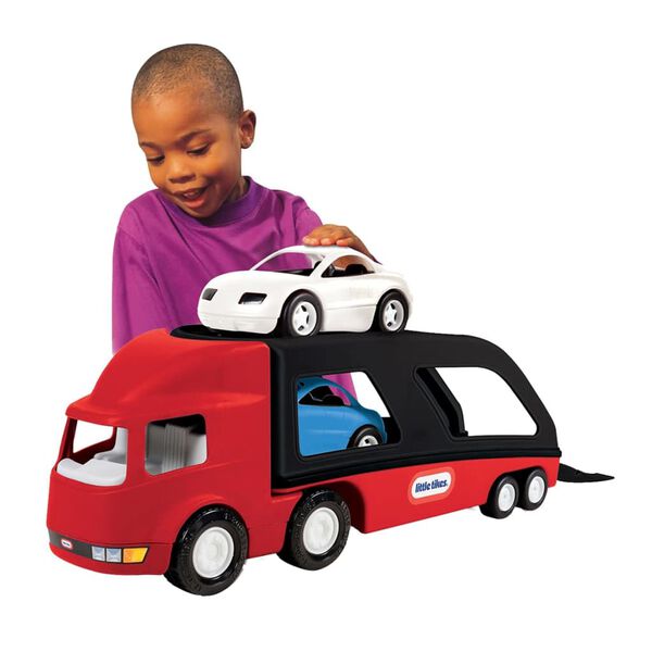 Cami&oacute;n de transporte de coches Little Tikes 484964, Rojo/ Negro