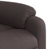 vidaXL Sillón reclinable eléctrico tela marrón oscuro