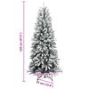 vidaXL Árbol de Navidad artificial con 150 LEDs y nieve flocada 120 cm