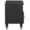 vidaXL Mueble de TV Negro 70 x 33 x 46 cm Madera de mango maciza
