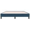 vidaXL Cama box spring sin colch&oacute;n azul oscuro terciopelo 140x220 cm