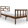 vidaXL Estructura de cama madera maciza pino marr&oacute;n miel 75x190 cm
