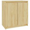 vidaXL Armario auxiliar de madera maciza de pino 60x36x65 cm