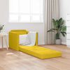 vidaXL Sof&aacute; cama 60cm Amarillo oscuro Terciopelo