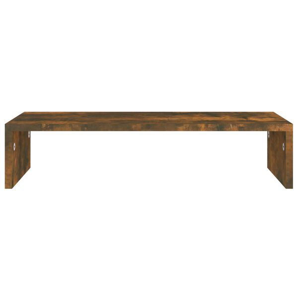 vidaXL Soporte para pantalla madera roble ahumado 60x23,5x12 cm