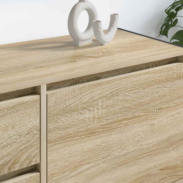 vidaXL Gabinete de TV Sonoma 100 x 36 x 49.5 cm Madera contrachapada