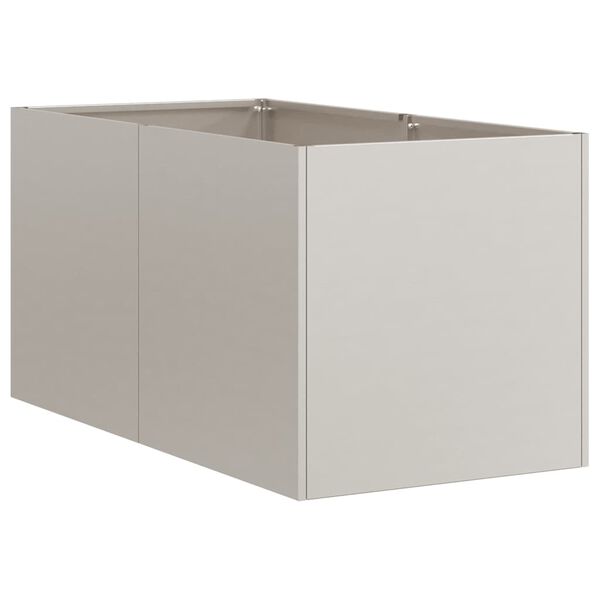vidaXL Jardinera oxidada 40x80x40 cm acero corten