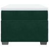 vidaXL Cama box spring con colch&oacute;n terciopelo verde oscuro 90x200 cm