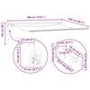 vidaXL Toldo Retr&aacute;ctil Negro 300 x 250 cm Poli&eacute;ster y metal
