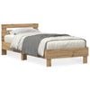 vidaXL Estructura de cama Roble artisan 75 x 190 cm