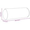 vidaXL Cojines Bolster 2 pcs Crema &Oslash; 15 x 40 cm Tela de pana