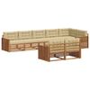 vidaXL Conjunto de sof&aacute;s de exterior con coj&iacute;n 8 pcs Natural y Beige