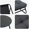 vidaXL Conjunto de Comedor de Jard&iacute;n 5 pcs Negro Acero