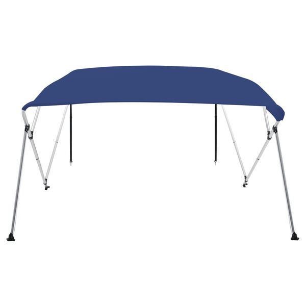 vidaXL Toldo Bimini de 4 arcos azul 243x210x137 cm
