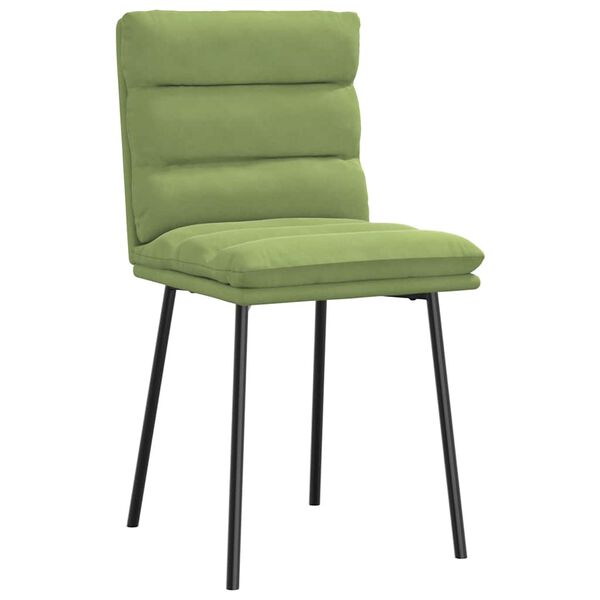 vidaXL Sillas de comedor 2 unidades terciopelo verde claro