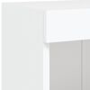 vidaXL Mueble de TV de pared con luces LED blanco 100x30x40 cm
