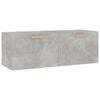 vidaXL Armario pared madera contrachapada gris hormig&oacute;n 100x36,5x35 cm