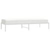 vidaXL Estructura de cama sin colch&oacute;n metal blanco 80x200 cm