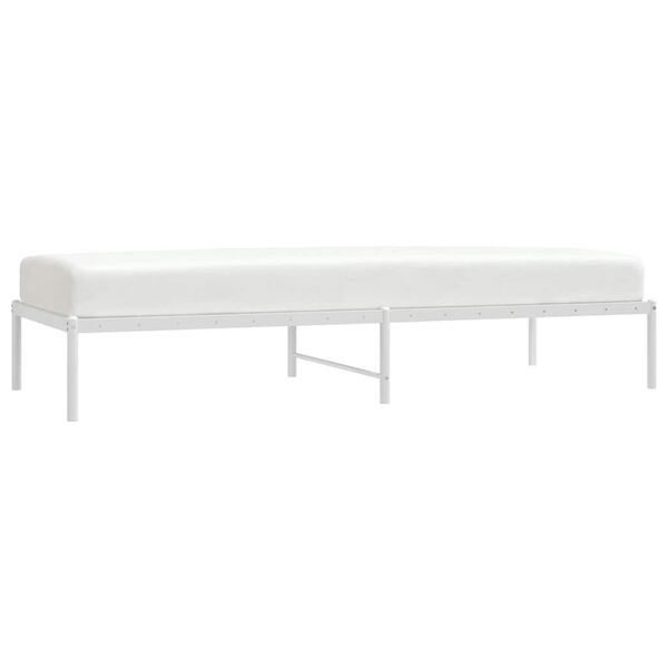 vidaXL Estructura de cama sin colch&oacute;n metal blanco 80x200 cm