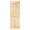 vidaXL Puerta corredera con herrajes madera maciza de pino 80x210 cm