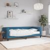 vidaXL Sof&aacute; cama con colch&oacute;n terciopelo azul 90x200 cm