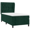 vidaXL Cama box spring con colch&oacute;n terciopelo verde oscuro 90x190 cm