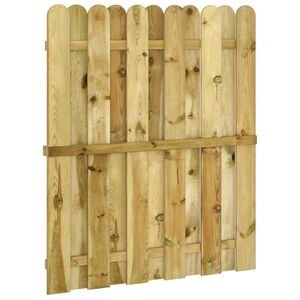 vidaXL Puerta de jard&iacute;n 100 x 125 cm Madera de Pino Maciza Verde