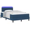 vidaXL Cama tipo Box Spring con colch&oacute;n con LED Azul 120 x 200 cm tela