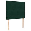 vidaXL Cama box spring con colch&oacute;n terciopelo verde oscuro 120x200 cm