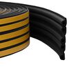 vidaXL Sello de ventana autoadhesivo Negro 9 x 6 mm 100 m Espuma EPDM