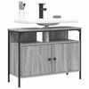 vidaXL Armario lavabo ba&ntilde;o madera ingenier&iacute;a gris Sonoma 80x30x60 cm