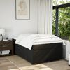vidaXL Cama box spring con colch&oacute;n tela negro 120x200 cm