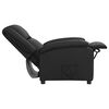 vidaXL Sill&oacute;n reclinable de cuero aut&eacute;ntico negro