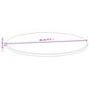 vidaXL Tablero de mesa de bambú Ø80x1,5 cm