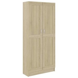 vidaXL Armario de libros contrachapada color roble 82,5x30,5x185,5 cm