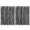 vidaXL Cortinas de Terciopelo 2 uds. Gris 140 x 140 cm Terciopelo