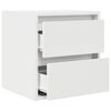 vidaXL Mesillas de noche de pared 2 uds blanco 38x34x40 cm