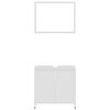 vidaXL Juego de muebles de baño 3 piezas madera ingeniería blanco