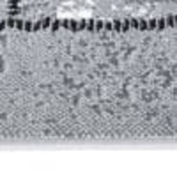 vidaXL Alfombra de pasillo BCF gris con estampado de bloques 60x450 cm