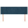 vidaXL Cabecero de terciopelo azul oscuro 147x16x78/88 cm