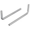 vidaXL Llave hexagonal 2 uds. Plateado 22 x 66 mm Acero