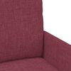 vidaXL Juegos de sof&aacute;s con coj&iacute;n 3 pcs Rojo vino 115 x 56 x 80 cm