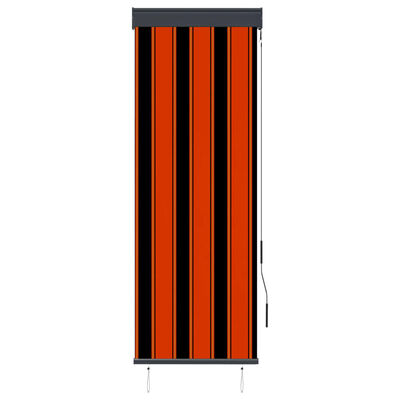 vidaXL Estor enrollable de exterior naranja y marrón 60x250 cm