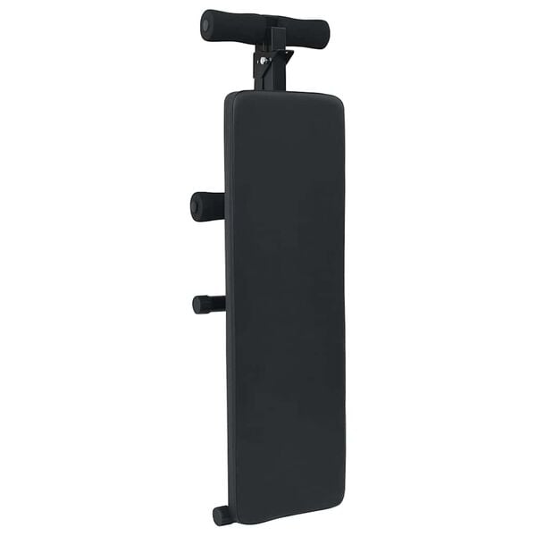 vidaXL Banco para Abdominales Manual Negro 124 x 33.5 x 55 cm