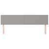 vidaXL Cabeceros 2 unidades de tela gris claro 80x5x78/88 cm