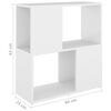 vidaXL Estanter&iacute;a librer&iacute;a madera contrachapada blanco 60x24x63 cm
